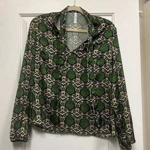Pretty Neck-Tie Style Blouse - Boutique / S